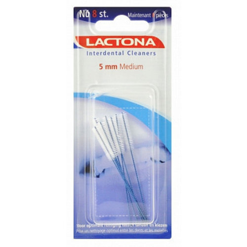 Lactona Lactona Interdentale Cleaner M 5.0 Mm - 8 Stuks Lactona Lactona Interdentale Cleaner M 5.0 Mm - 8 Stuks