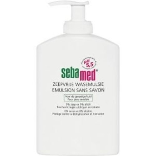 Sebamed Sebamed Zeepvrije Wasemulsie+Pomp - 300 Ml Sebamed Sebamed Zeepvrije Wasemulsie+Pomp - 300 Ml