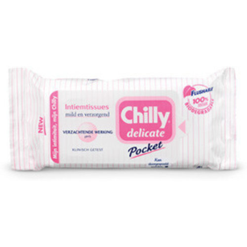 Chilly Chilly Doekjes Pocket Delicate 12 Stuks Chilly Chilly Doekjes Pocket Delicate 12 Stuks