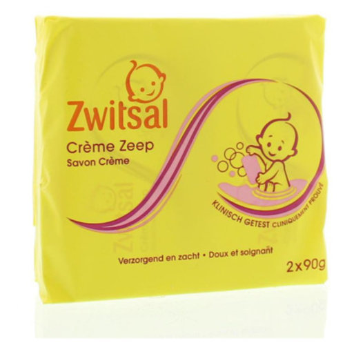 Zwitsal Zwitsal Creme Zeep 2x90 Gram Zwitsal Zwitsal Creme Zeep 2x90 Gram