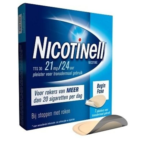 Nicotinell Nicotinell Tts 30 Pleisters - 7 Stuks Nicotinell Nicotinell Tts 30 Pleisters - 7 Stuks