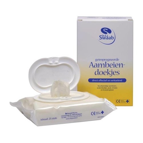 Swaab Swaab Aambeiendoekjes Geimpregneerd - 25 Stuks Swaab Swaab Aambeiendoekjes Geimpregneerd - 25 Stuks