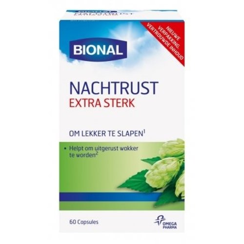 Bional Bional Nachtrust Extra Sterk- 60 Capsules Bional Bional Nachtrust Extra Sterk- 60 Capsules
