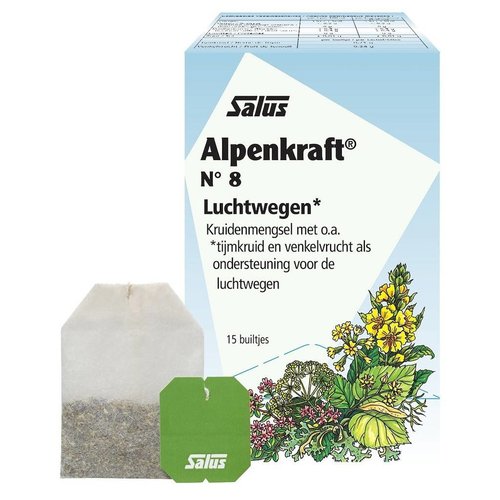 Salus Salus Kruidenthee Nr8 Alpenkraft - 15 Zakjes Salus Salus Kruidenthee Nr8 Alpenkraft - 15 Zakjes