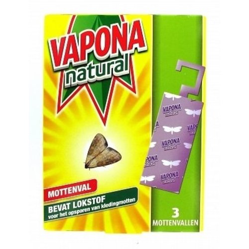 Vapona Vapona Mottenval - 3 Stuks Vapona Vapona Mottenval - 3 Stuks