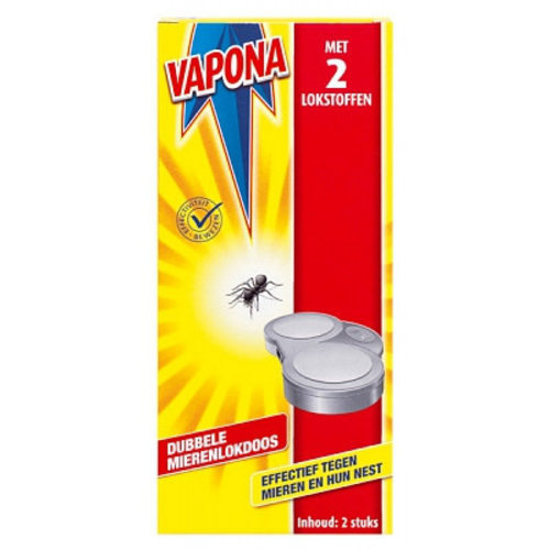 Vapona Vapona Mierenlokdoos Duo - 2 Stuks Vapona Vapona Mierenlokdoos Duo - 2 Stuks