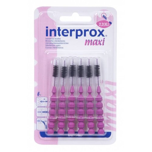 Interprox Interprox Reglar 1000 Maxi Paars - 6 Stuks Interprox Interprox Reglar 1000 Maxi Paars - 6 Stuks