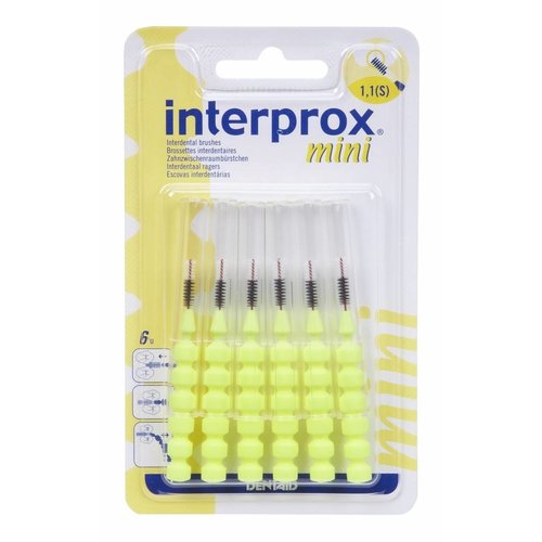 Interprox Interprox Reglar 1300 Mini Geel - 6 Stuks Interprox Interprox Reglar 1300 Mini Geel - 6 Stuks