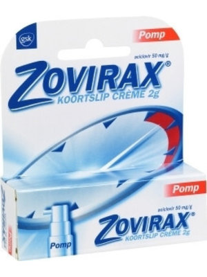 Zovirax Zovirax Creme Koortslip Pomp - 2 Gram