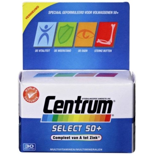 Centrum Centrum Select 50+ Advanced - 30 Tabletten Centrum Centrum Select 50+ Advanced - 30 Tabletten