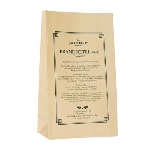 Jacob Hooy Jacob Hooy Brandnetelblad - 50 Gram Jacob Hooy Jacob Hooy Brandnetelblad - 50 Gram