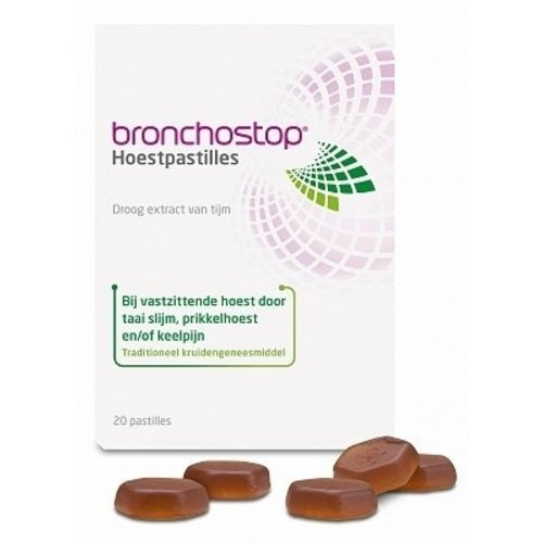 Bronchostop Bronchostop Hoestpastilles - 20 Stuks Bronchostop Bronchostop Hoestpastilles - 20 Stuks