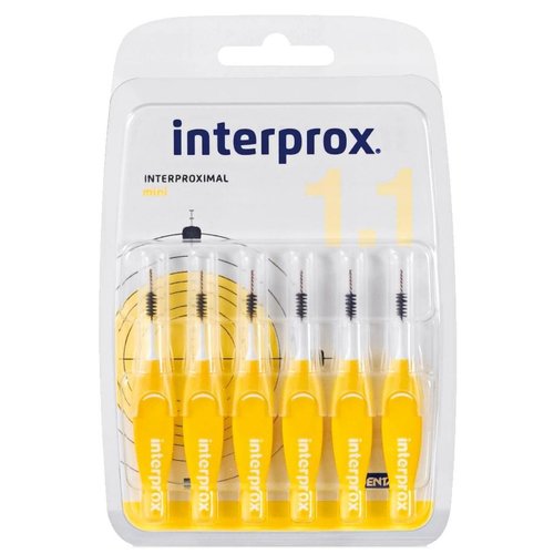 Interprox Interprox Interdental Mini 3mm Geel- 6 Stuks Interprox Interprox Interdental Mini 3mm Geel- 6 Stuks