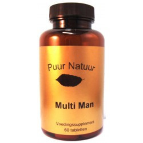 Puur Natuur Puur Natuur Multi Man - 60 Tabletten Puur Natuur Puur Natuur Multi Man - 60 Tabletten