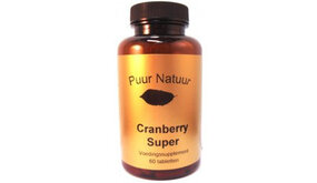 Puur Natuur Puur Natuur Cranberry Super - 60 Tabletten Puur Natuur Puur Natuur Cranberry Super - 60 Tabletten