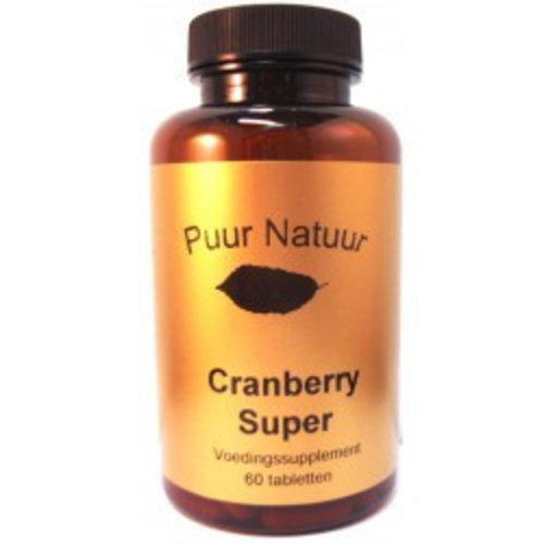 Puur Natuur Puur Natuur Cranberry Super - 60 Tabletten Puur Natuur Puur Natuur Cranberry Super - 60 Tabletten