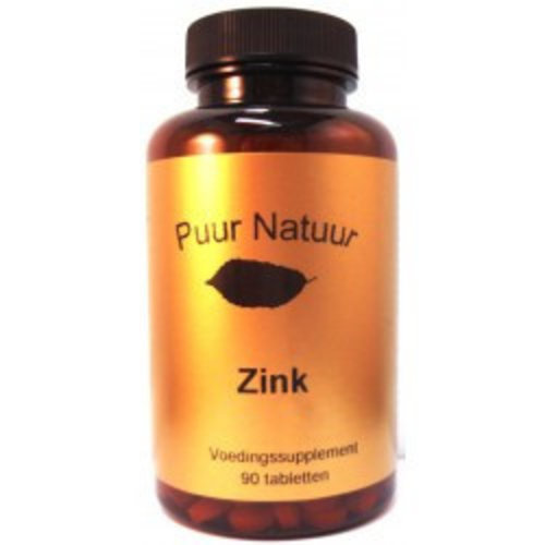 Puur Natuur Puur Natuur Zink 500 Mg - 90 Tabletten Puur Natuur Puur Natuur Zink 500 Mg - 90 Tabletten