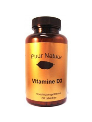 Puur Natuur Puur Natuur Vitamine D3 - 60 Tabletten
