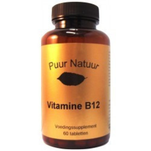 Puur Natuur Puur Natuur Vitamine B12 - 60 Tabletten Puur Natuur Puur Natuur Vitamine B12 - 60 Tabletten