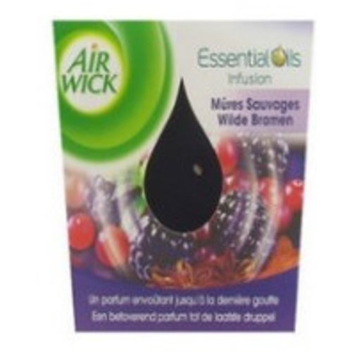 Airwick Airwick Essentail Oils Geurkaars Wilde Bramen - 105 Gram Airwick Airwick Essentail Oils Geurkaars Wilde Bramen - 105 Gram