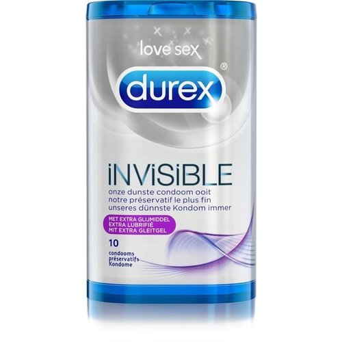 Durex Durex Invisible Extra Glijmiddel - 10 Stuks Durex Durex Invisible Extra Glijmiddel - 10 Stuks