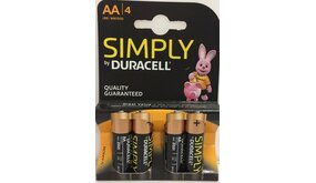 DURACELL Duracell Simply Aa - 4 Stuks DURACELL Duracell Simply Aa - 4 Stuks