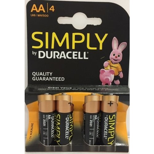 DURACELL Duracell Simply Aa - 4 Stuks DURACELL Duracell Simply Aa - 4 Stuks