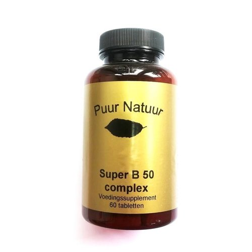 Puur Natuur Puur Natuur B 50 Complex - 60 Tabletten Puur Natuur Puur Natuur B 50 Complex - 60 Tabletten