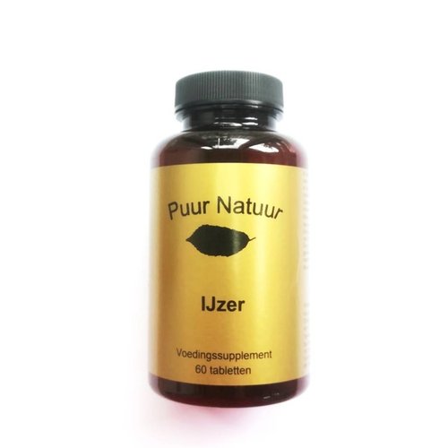 Puur Natuur Puur Natuur Ijzer - 60 Tabletten Puur Natuur Puur Natuur Ijzer - 60 Tabletten