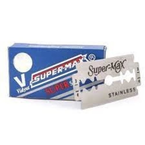 Supermax Supermax Ouderwetse Platte Mesjes - 10 Stuks Supermax Supermax Ouderwetse Platte Mesjes - 10 Stuks