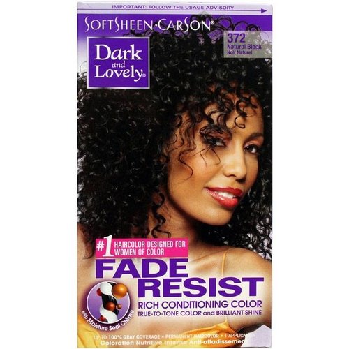 Dark & Lovely Dark & Lovely Permanent Haircolor Black 372 Dark & Lovely Dark & Lovely Permanent Haircolor Black 372