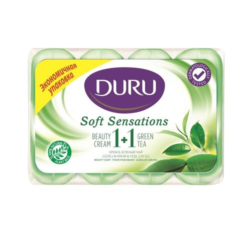 Duru Duru Soft Sensations Zeep 4x90g Green Tea - 4x90 Gram