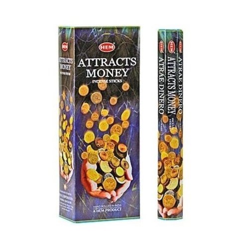 Wierook Wierook Attracts Money - 20 Stokjes Wierook Wierook Attracts Money - 20 Stokjes