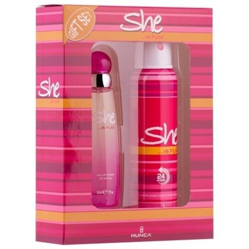 She She Is Fun Cadeauverpakking Edt Spray 50 Ml & Deo 150 Ml - 1 Stuks She She Is Fun Cadeauverpakking Edt Spray 50 Ml & Deo 150 Ml - 1 Stuks