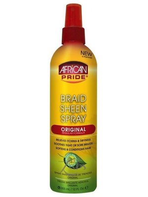 African Pride African Pride Brain Sheen Spray 355 Ml
