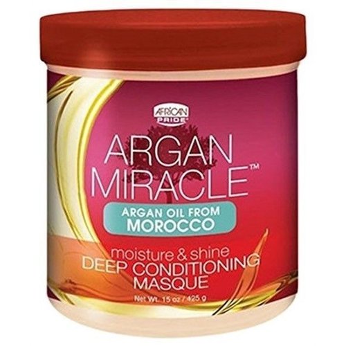 African Pride African Pride Argan Miracle Moisture & Shine Deep Conditioning Masque 425 Gram, African Pride African Pride Argan Miracle Moisture & Shine Deep Conditioning Masque 425 Gram,