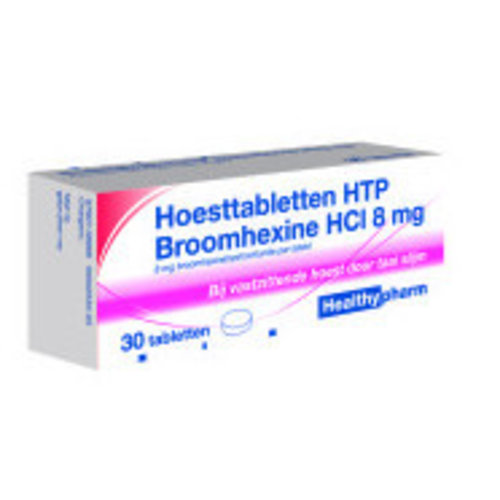 Healthypharm Healthypharm Hoesttabletten Broomhexine 8mg - 30 Tabletten Healthypharm Healthypharm Hoesttabletten Broomhexine 8mg - 30 Tabletten