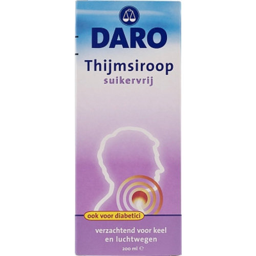 Daro Daro Thijmsiroop Suikervrij - 200 Ml Daro Daro Thijmsiroop Suikervrij - 200 Ml