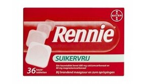 Rennie Rennie Suikervrij - 36 Tabletten