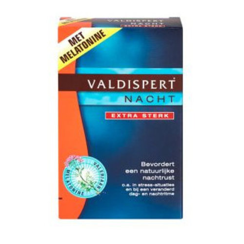 Valdispert Valdispert Nacht Extra Sterk - 40 Dragees Valdispert Valdispert Nacht Extra Sterk - 40 Dragees