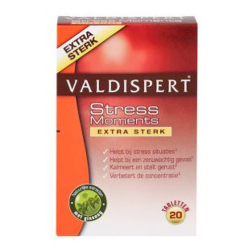 Valdispert Valdispert Stress Moments Extra Sterk - 20 Tabletten Valdispert Valdispert Stress Moments Extra Sterk - 20 Tabletten