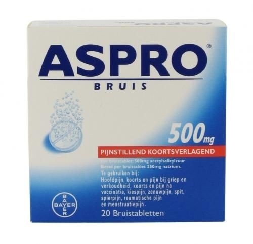 Aspro Aspro 500 Bruis Tabletten 20 Tabletten