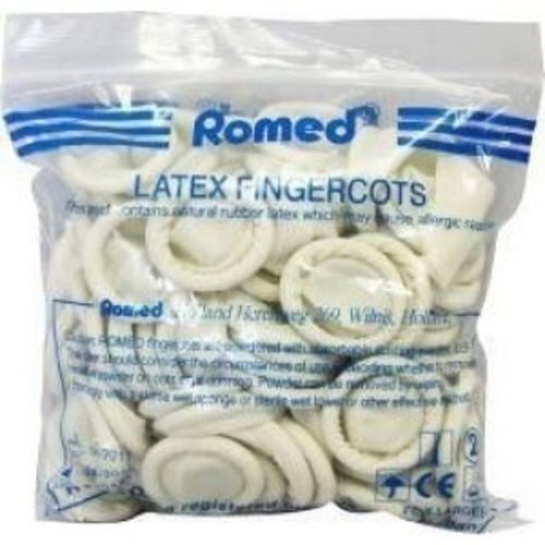 Romed Romed Vingercondooms Latex M 100 Stuks Romed Romed Vingercondooms Latex M 100 Stuks