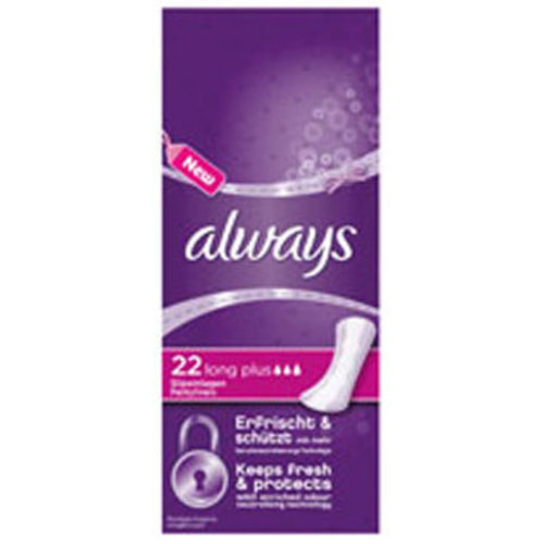 Always Always Inlegkruisjes Long Plus - 22 Stuks Always Always Inlegkruisjes Long Plus - 22 Stuks