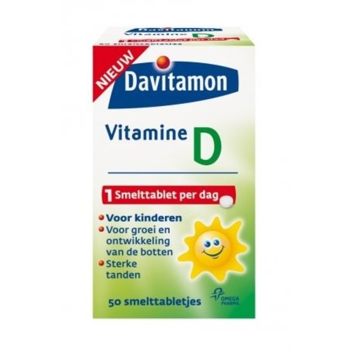 Davitamon Davitamon D Kind Smelttbl - 50 Smelttabletten Davitamon Davitamon D Kind Smelttbl - 50 Smelttabletten