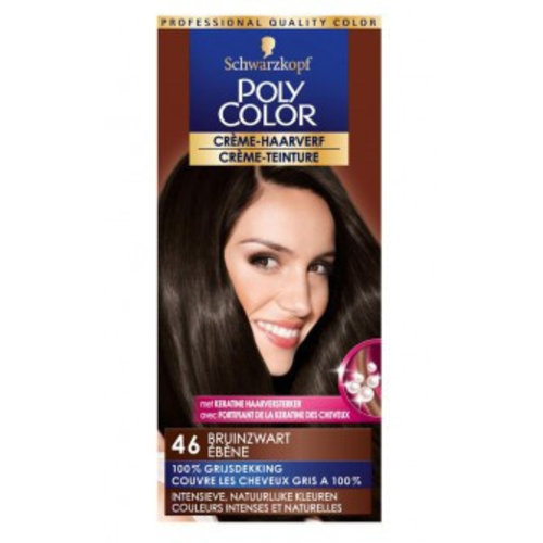 Poly Poly Color Creme 46 Bruinzwart - 1 Stuks Poly Poly Color Creme 46 Bruinzwart - 1 Stuks