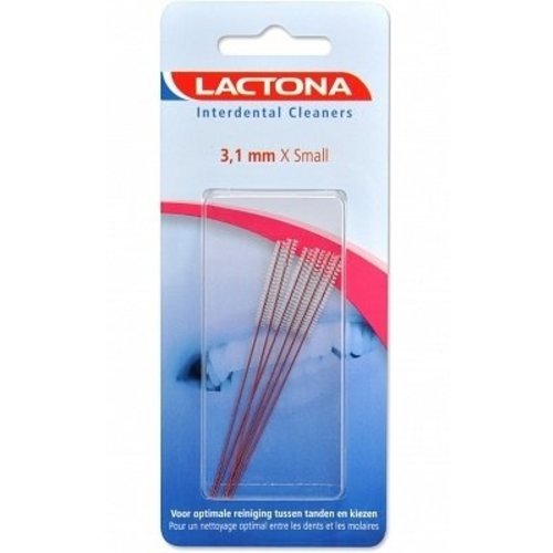 Lactona Lactona Interdentale Cleaner Xs 3.1 Mm - 8 Stuks Lactona Lactona Interdentale Cleaner Xs 3.1 Mm - 8 Stuks