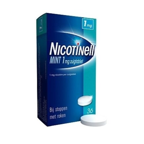 Nicotinell Nicotinell Zuigtablet 1 Mg Mint - 36 Tabletten Nicotinell Nicotinell Zuigtablet 1 Mg Mint - 36 Tabletten