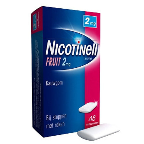Nicotinell Nicotinell Kauwgom 2mg Fruit - 48 Stuks Nicotinell Nicotinell Kauwgom 2mg Fruit - 48 Stuks