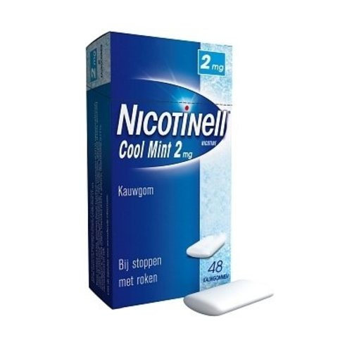 Nicotinell Nicotinell Kauwgom 2mg Mint - 48 Stuks Nicotinell Nicotinell Kauwgom 2mg Mint - 48 Stuks